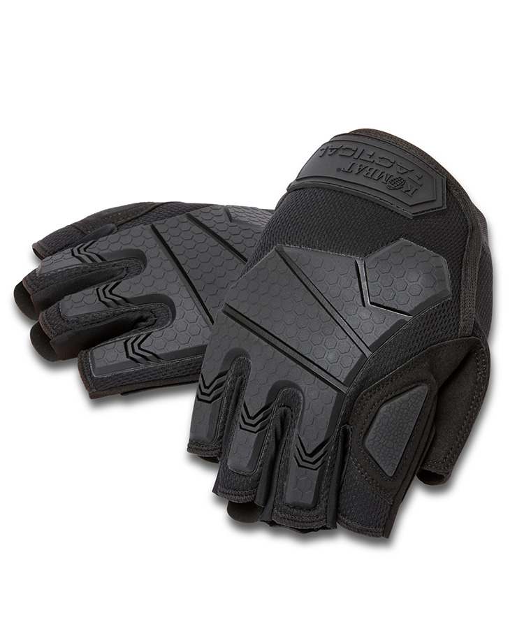Alpha Fingerless Tactical Gloves Black