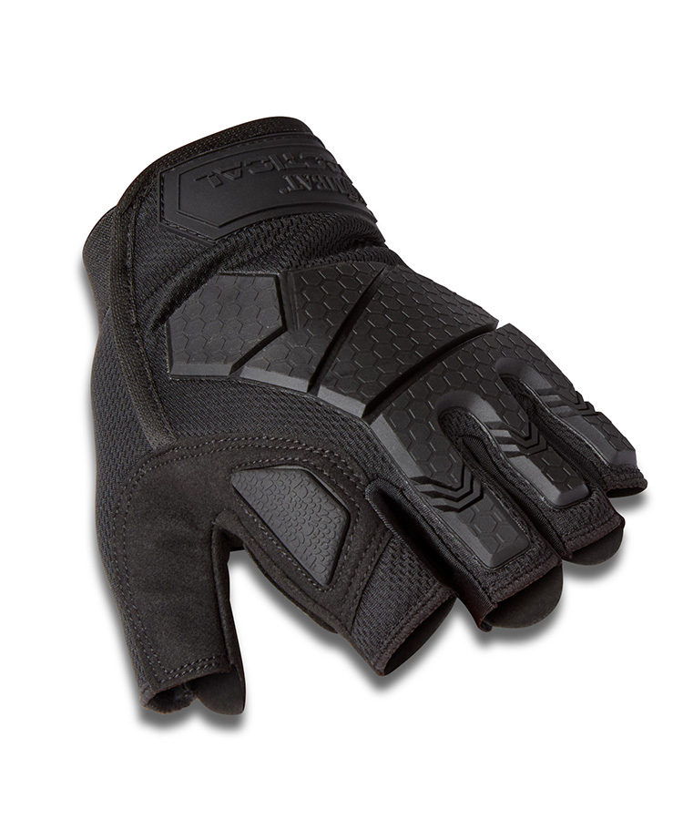 Alpha Fingerless Tactical Gloves Black - Image 2