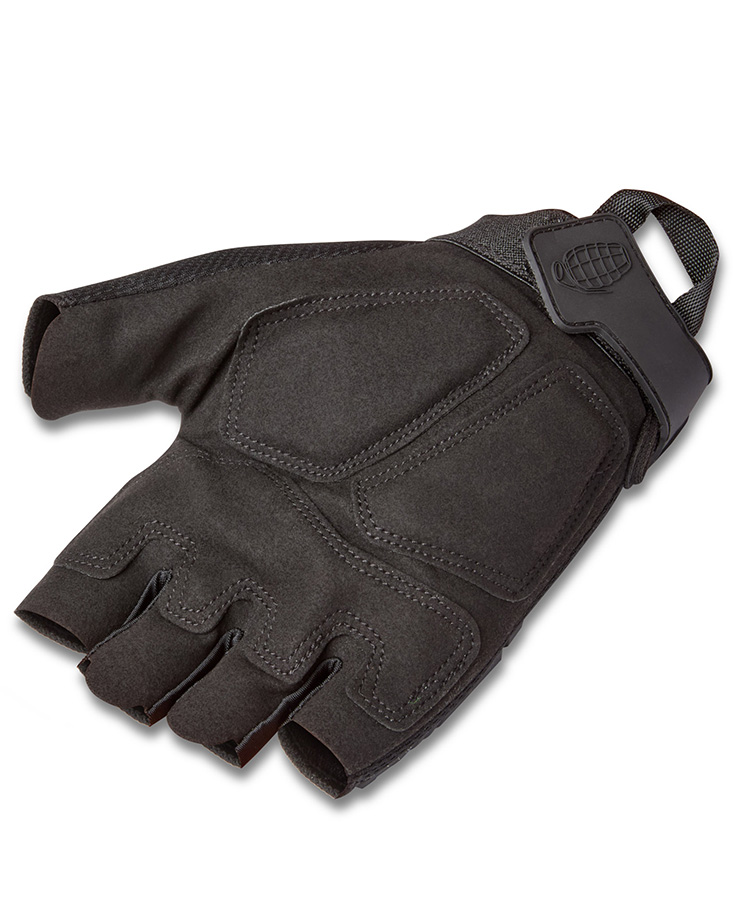 Alpha Fingerless Tactical Gloves Black - Image 3