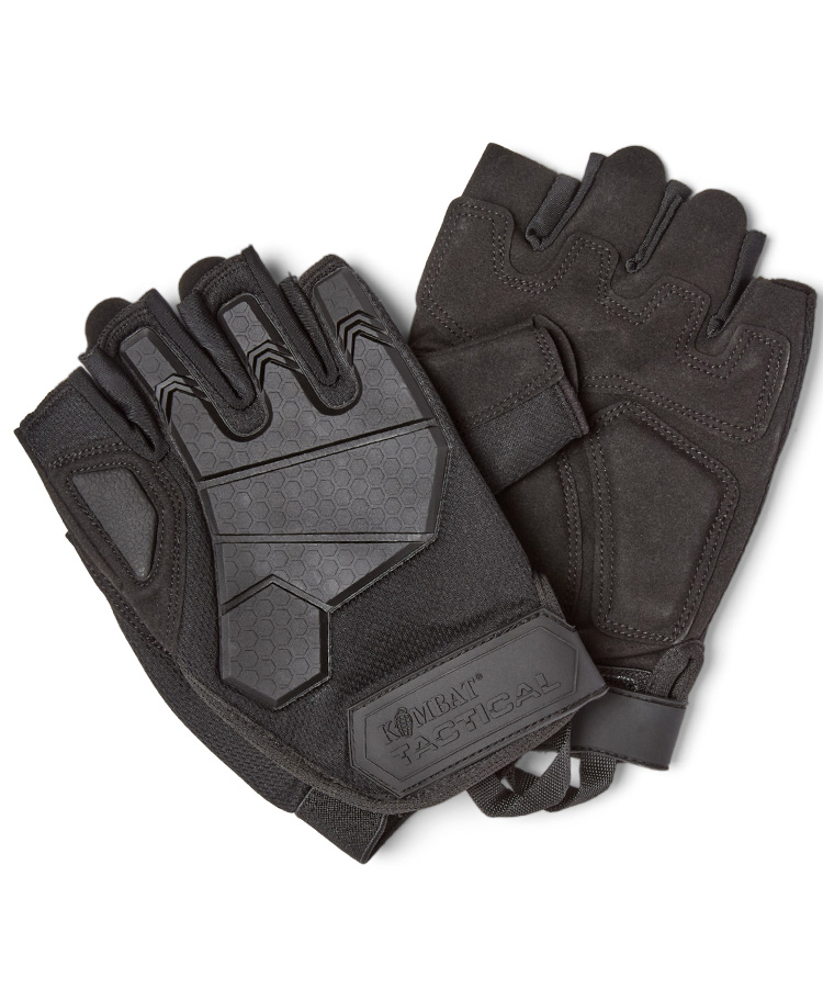 Alpha Fingerless Tactical Gloves Black - Image 4