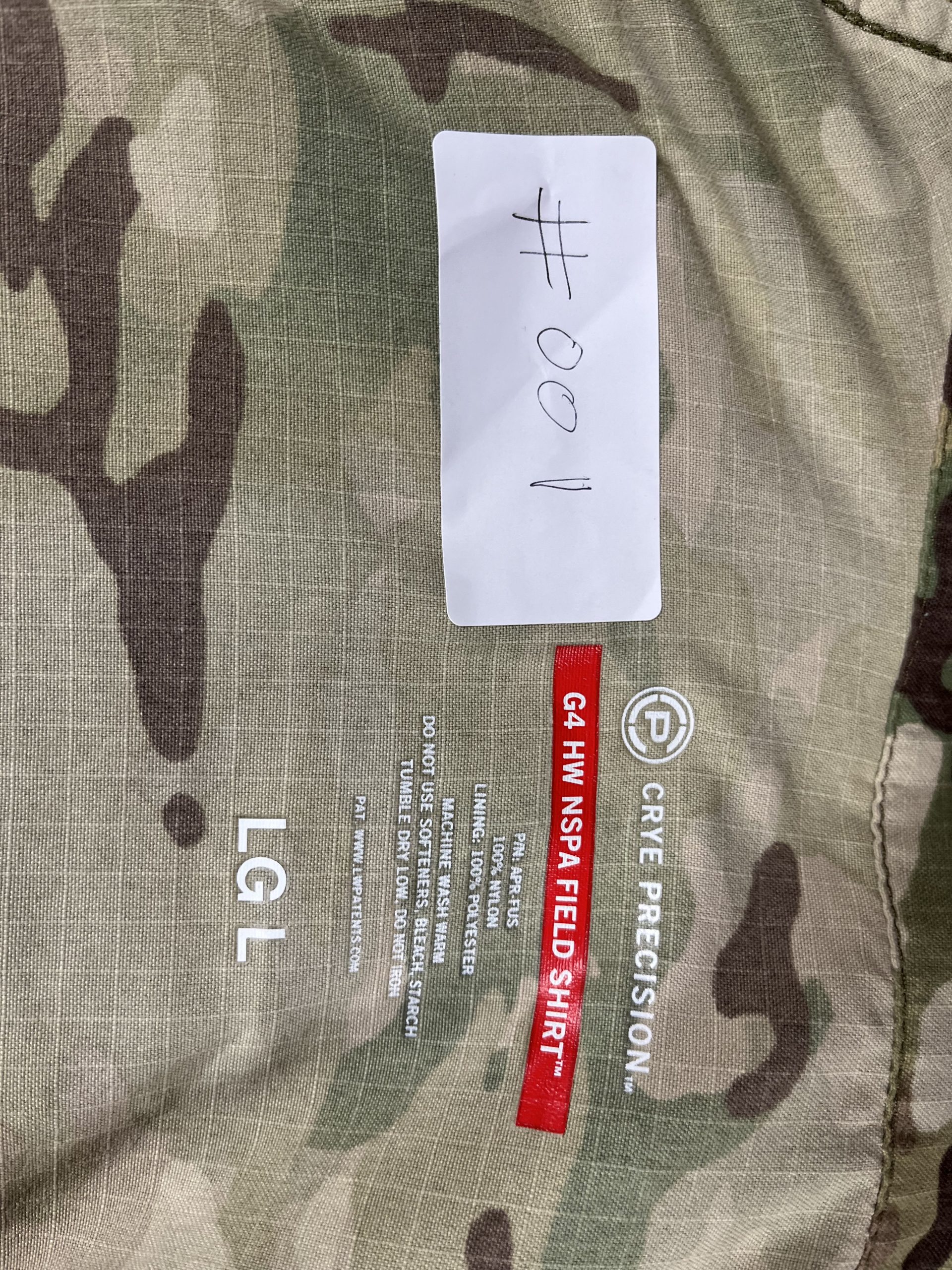 Crye Precision G4 NSPA Hot Weather Field Shirt Multicam USED - Image 2