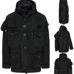 SAS Style Assault Jacket   Black