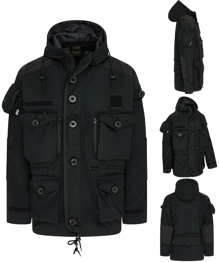 SAS Style Assault Jacket Black