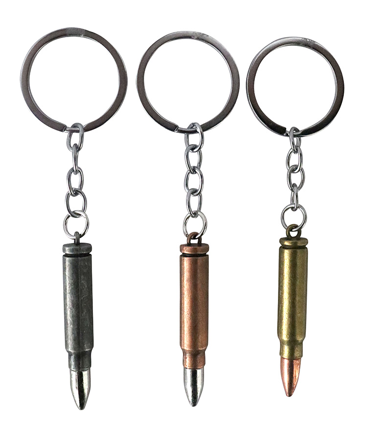 KOMK-023 Bullet Keyring – Brass 2