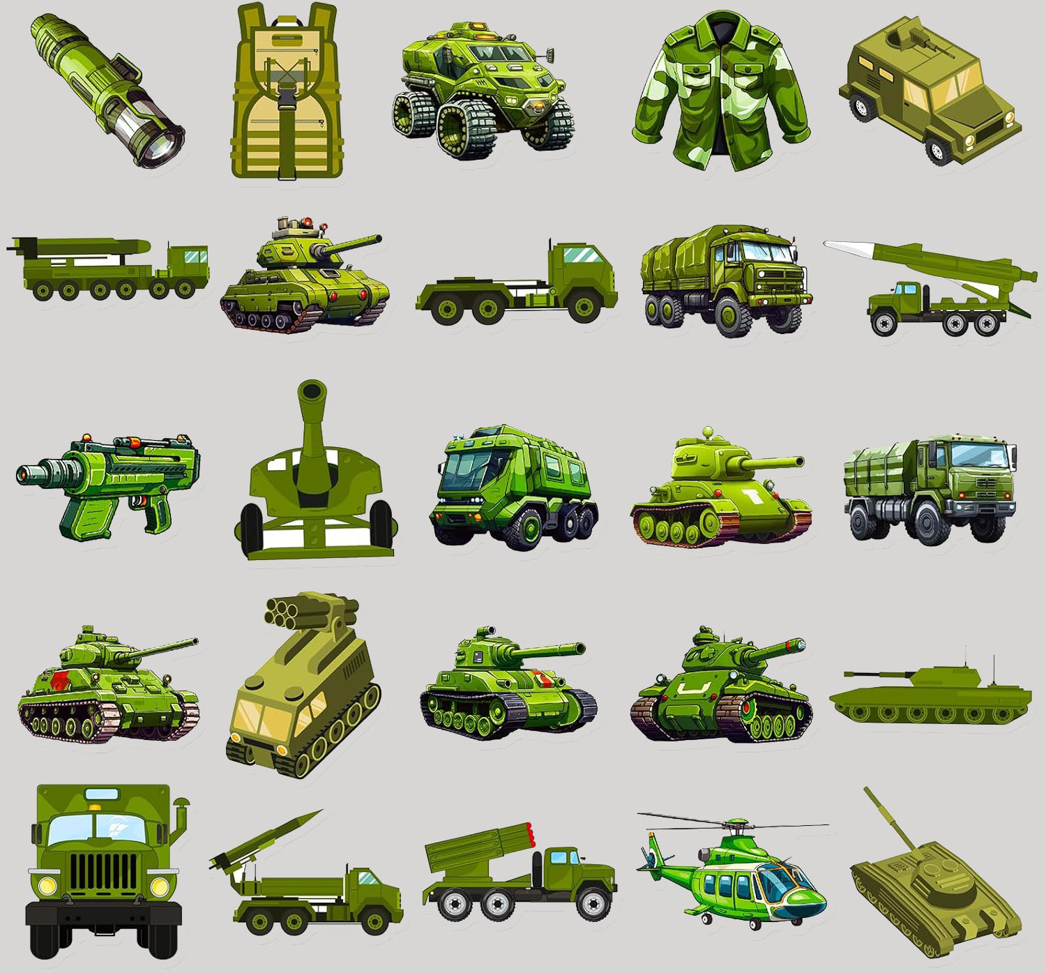 Sticker Set – Army 3