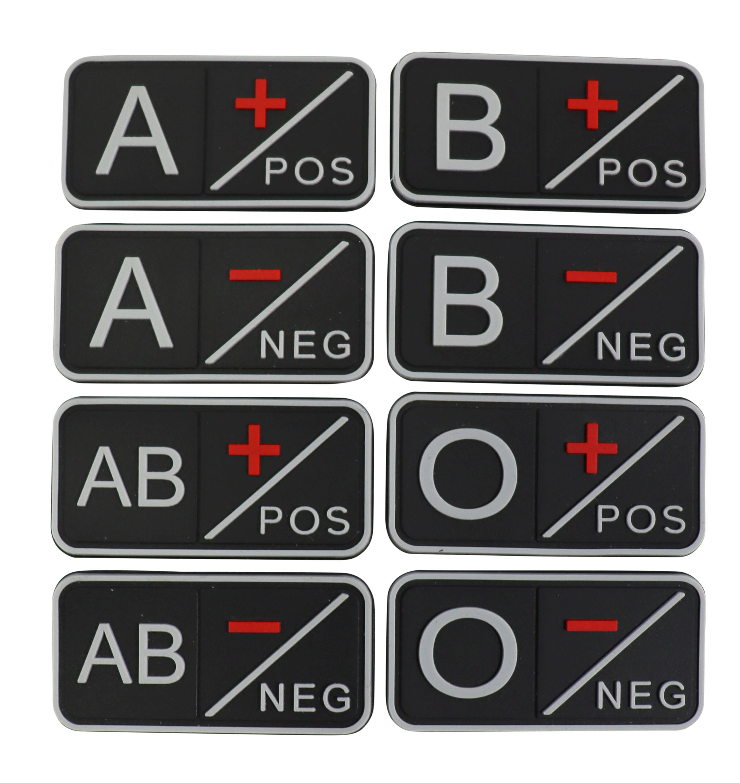 Tactical Blood Group Patch – Black – A+ 1