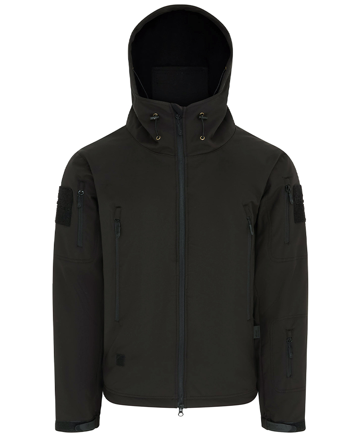 PATRIOT Tactical Soft Shell Jacket Black - Image 3
