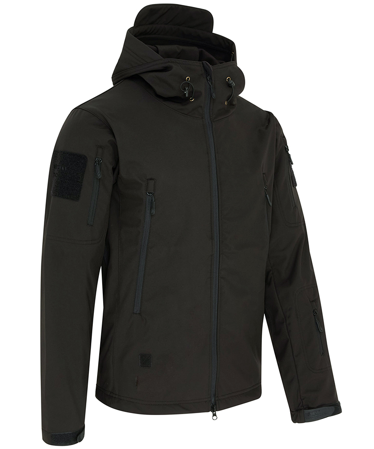PATRIOT Tactical Soft Shell Jacket Black - Image 4