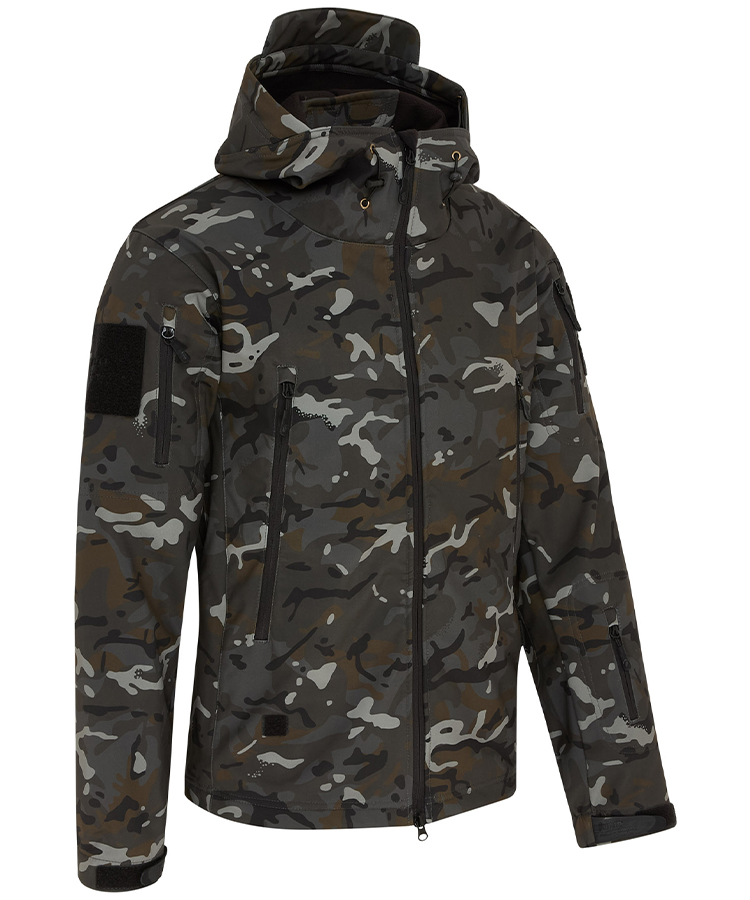 PATRIOT Tactical Soft Shell Jacket BTP Black - Image 4
