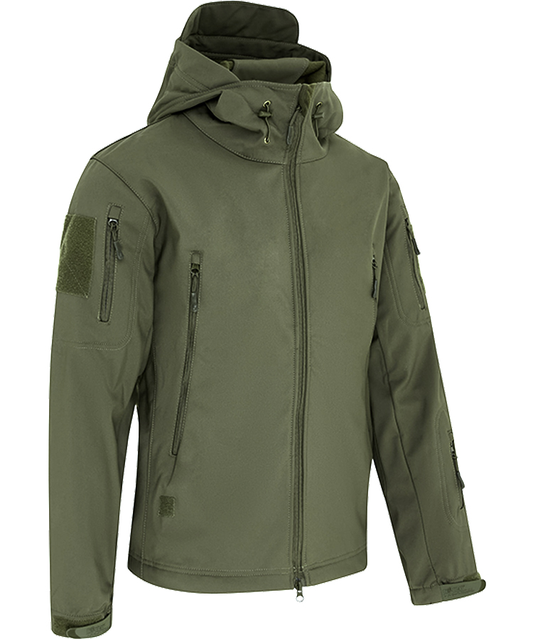 PATRIOT Tactical Soft Shell Jacket Olive Green - Image 4