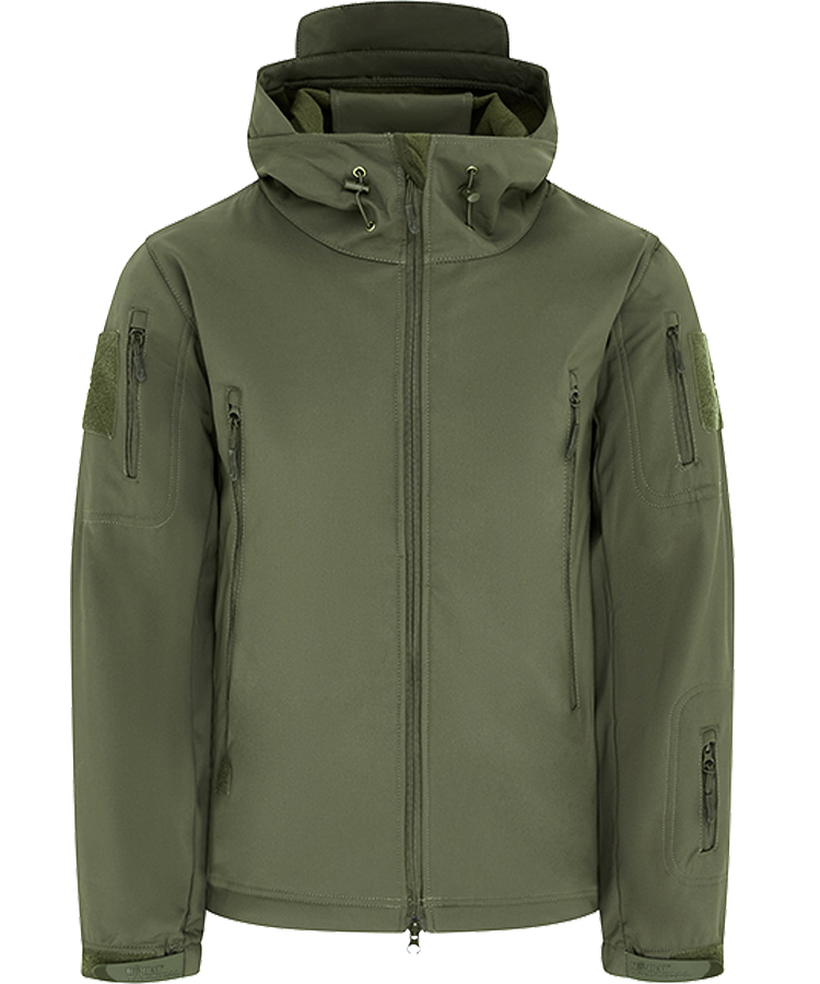 PATRIOT Tactical Soft Shell Jacket Olive Green - Image 2