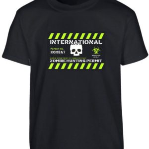 Kids Zombie Hunting Permit T-shirt
