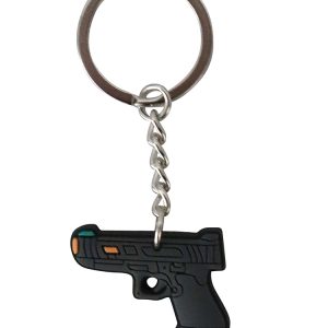 KOMK-030 Rubber Keyring – Pistol 1