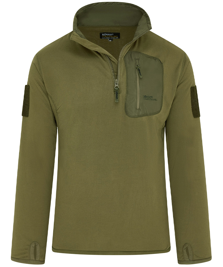 Advanced Mid-Layer Fleece Olive - Image 3